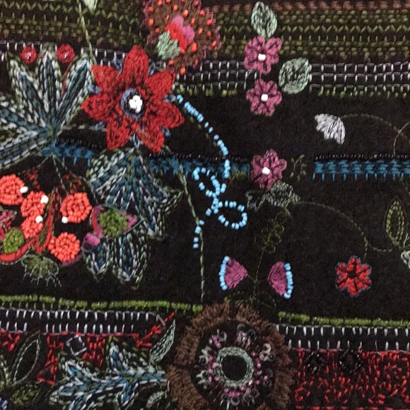 Chico’s Anniversary collection wool embroidered jacket - Picture 3 of 9